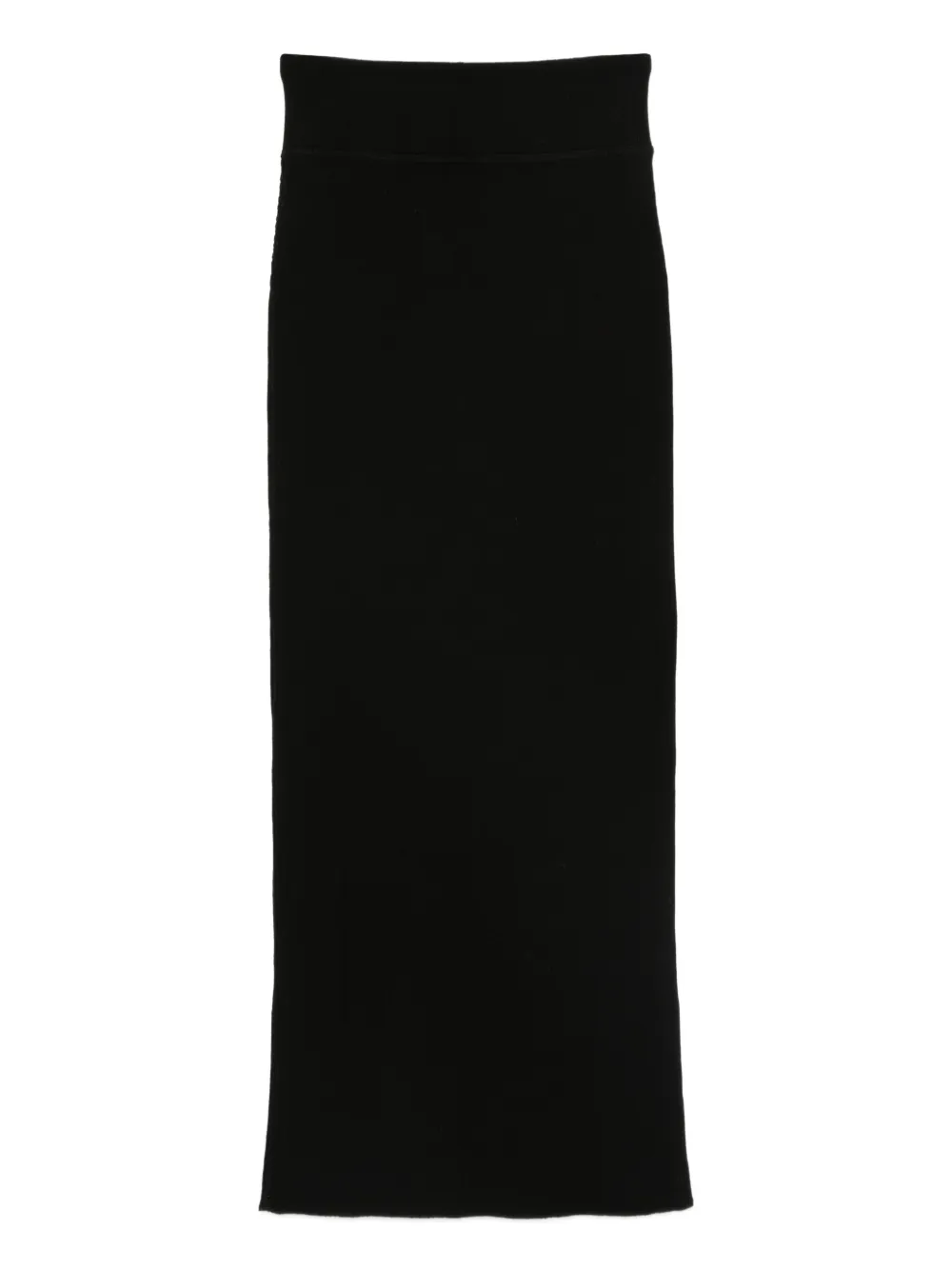 WARDROBE.NYC ribbed midi skirt Zwart