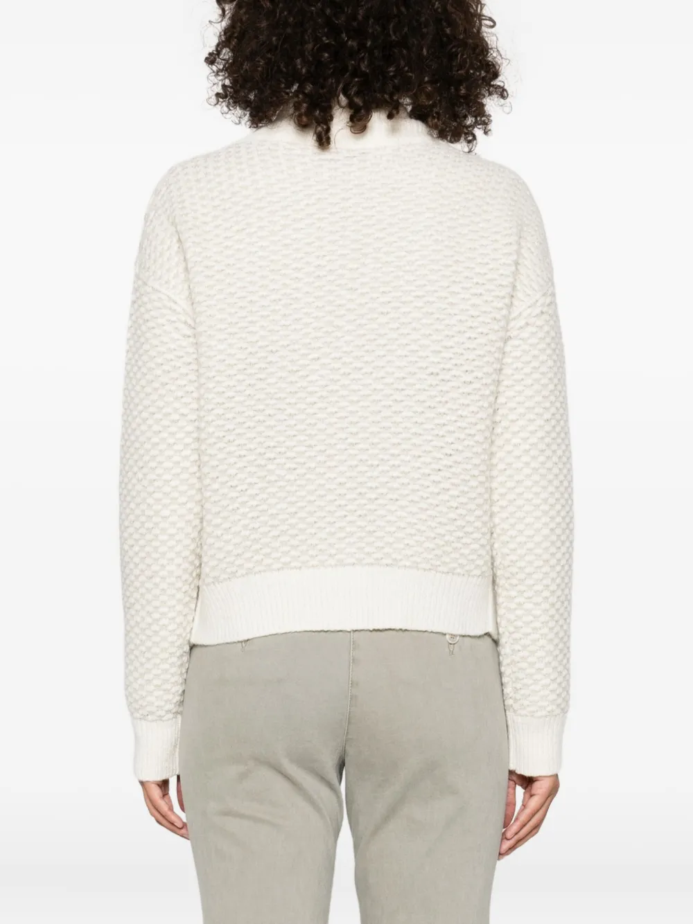 Peserico textured open-front cardigan Beige
