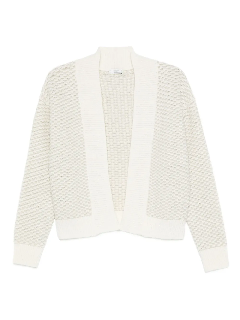 Peserico textured open-front cardigan Beige
