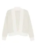 Peserico textured open-front cardigan - Neutrals