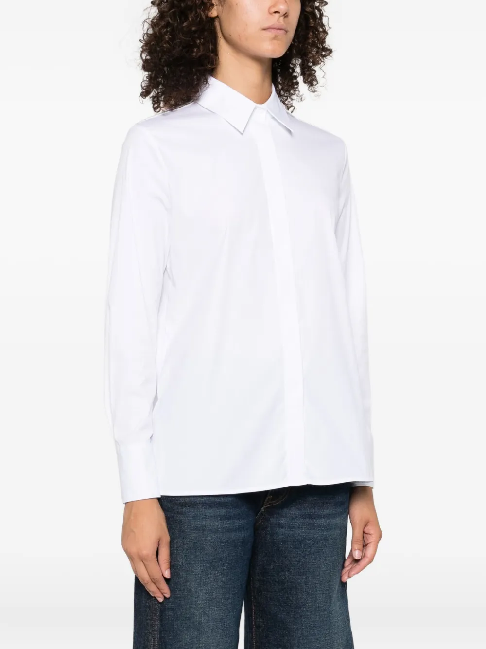Peserico shoulder-detail shirt Wit