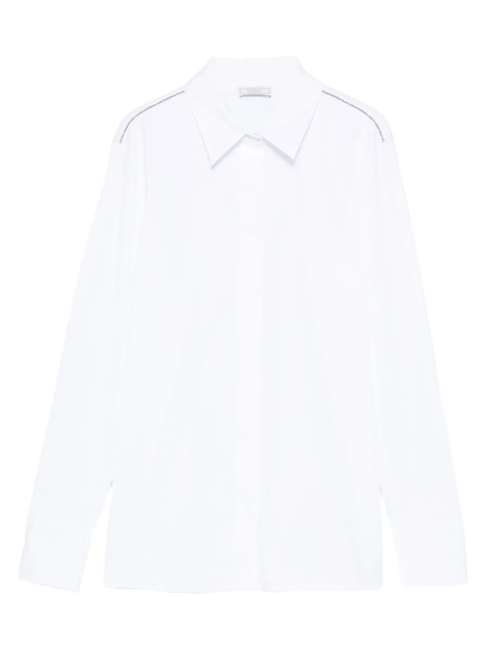 Peserico shoulder-detail shirt Wit
