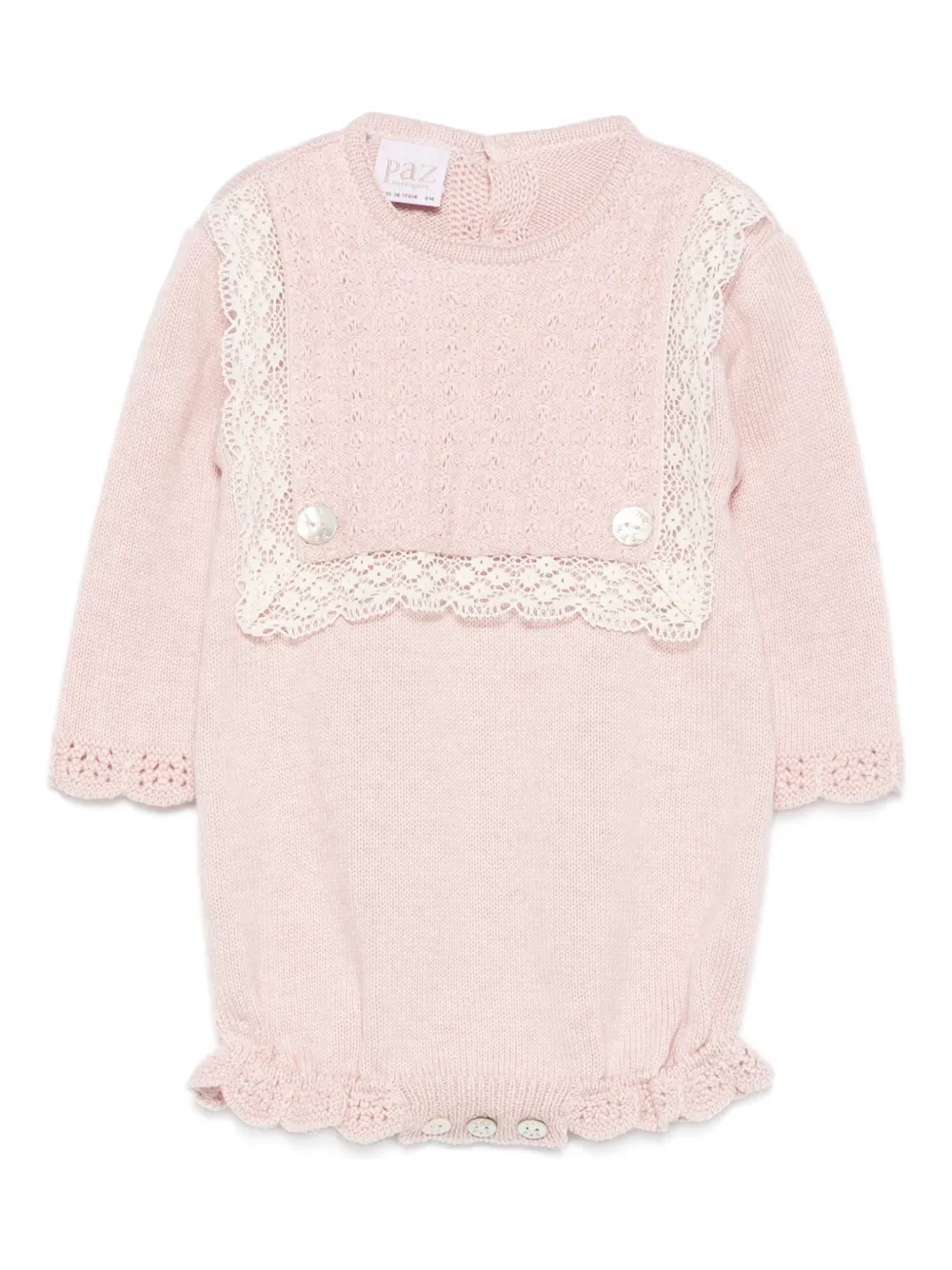Paz Rodriguez lace-trimmed body | Pink | Image 1