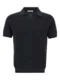 Kangra structured-weave polo shirt - Black