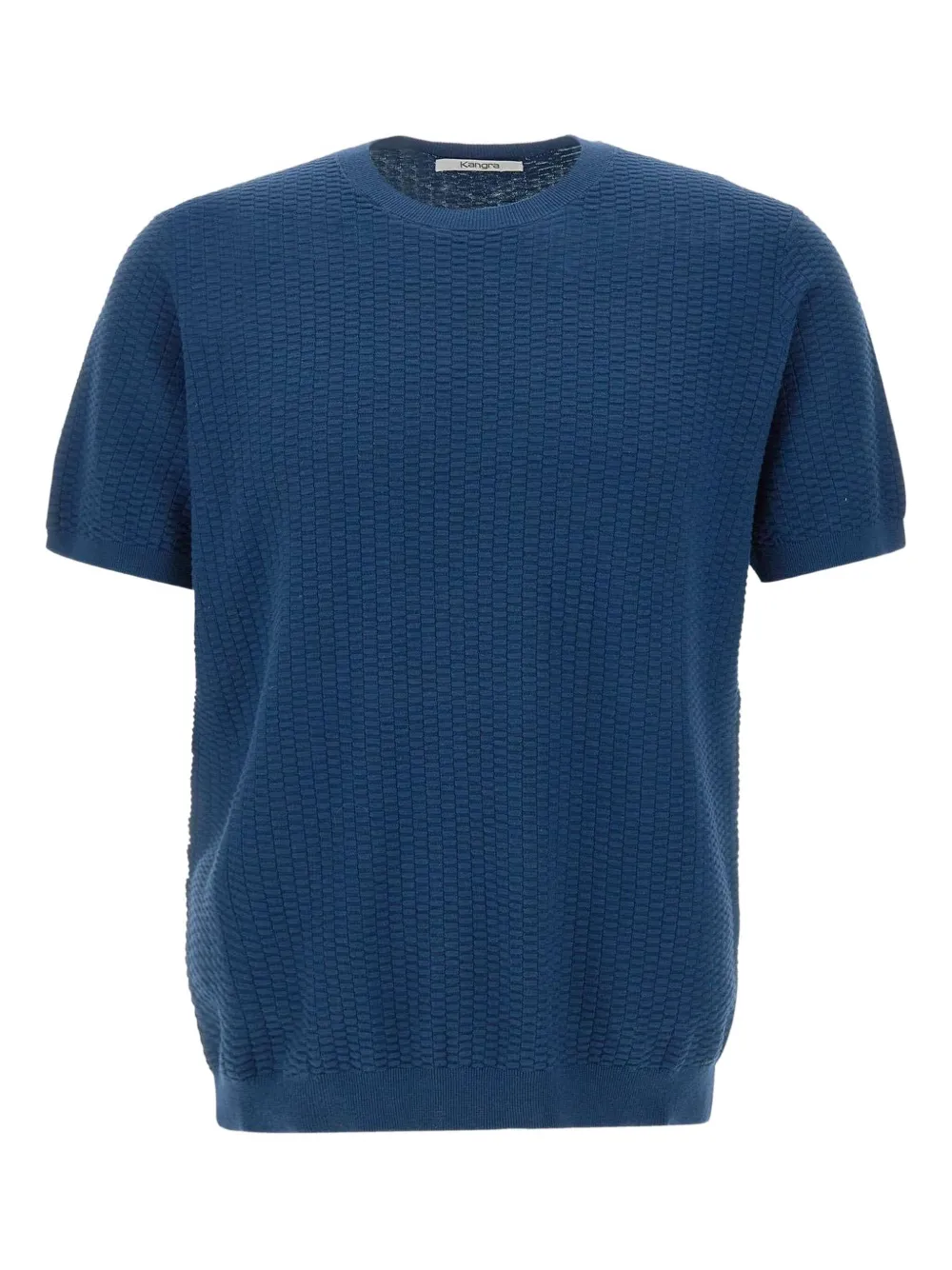Kangra textured-weave short-sleeve sweater | Blue | Image 1