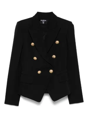 Valentino Garavani ラッフル ジャケット | ブラック | FARFETCH JP