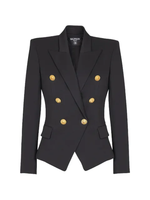 Balmain double-breasted wool blazer