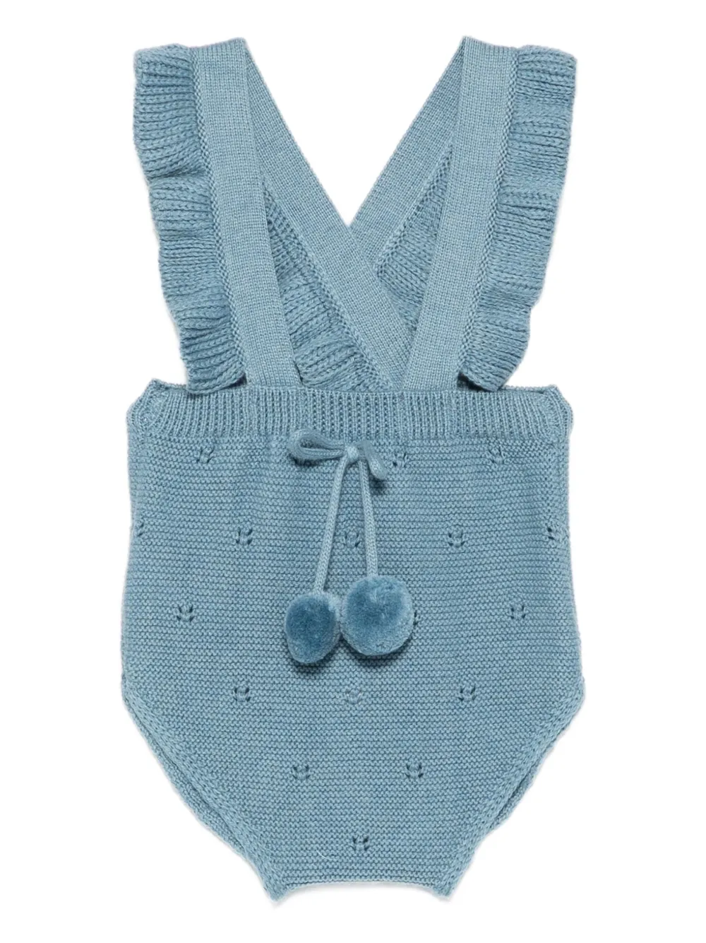 Paz Rodriguez ruffled pom-pom bodie | Blue | Image 1