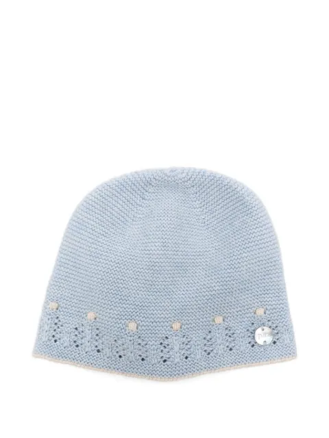 Paz Rodriguez eyelet-detail knit hat