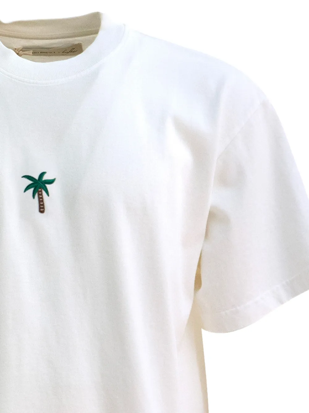 ALBERTO BRESCI T-shirt met palmboom - Wit