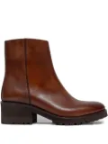 SOMMET zip-fastening boots - Brown