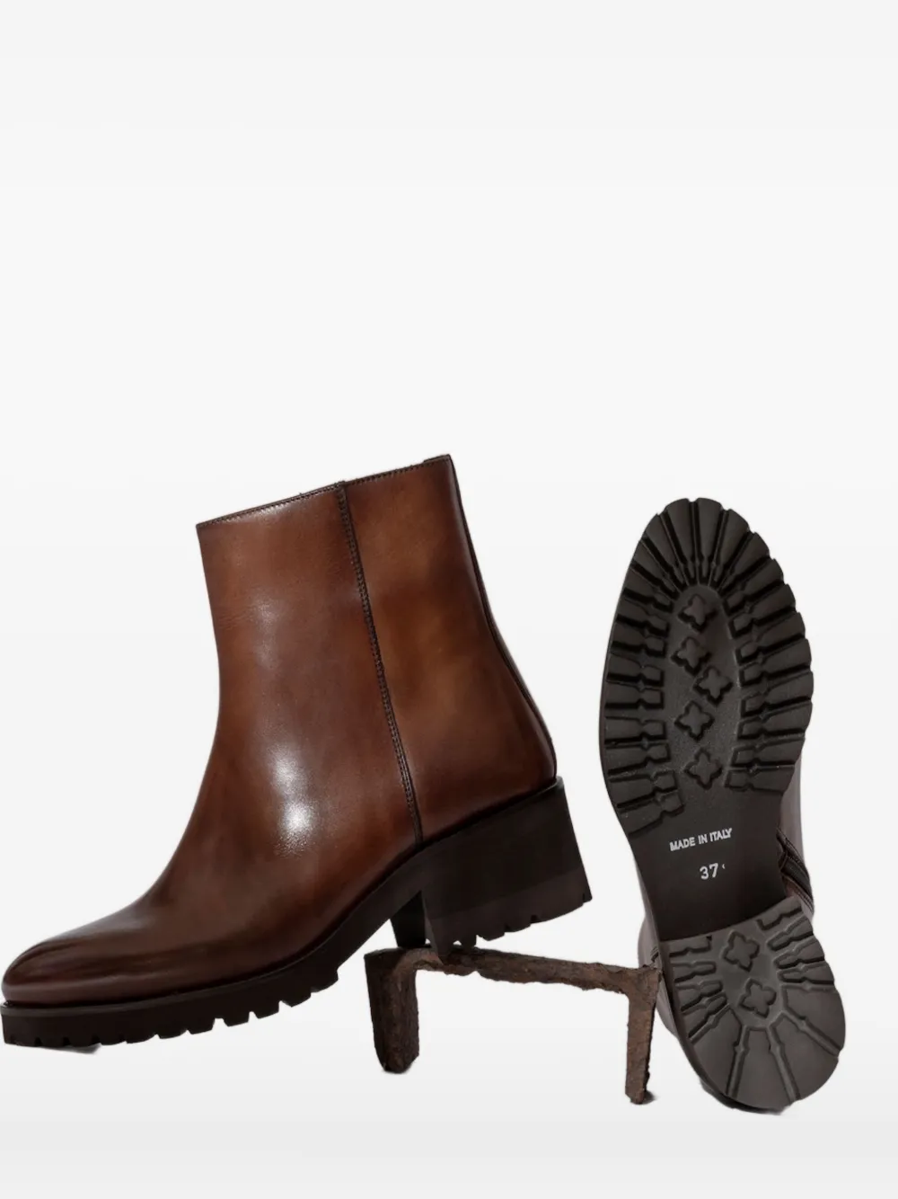 SOMMET zip-fastening boots Brown