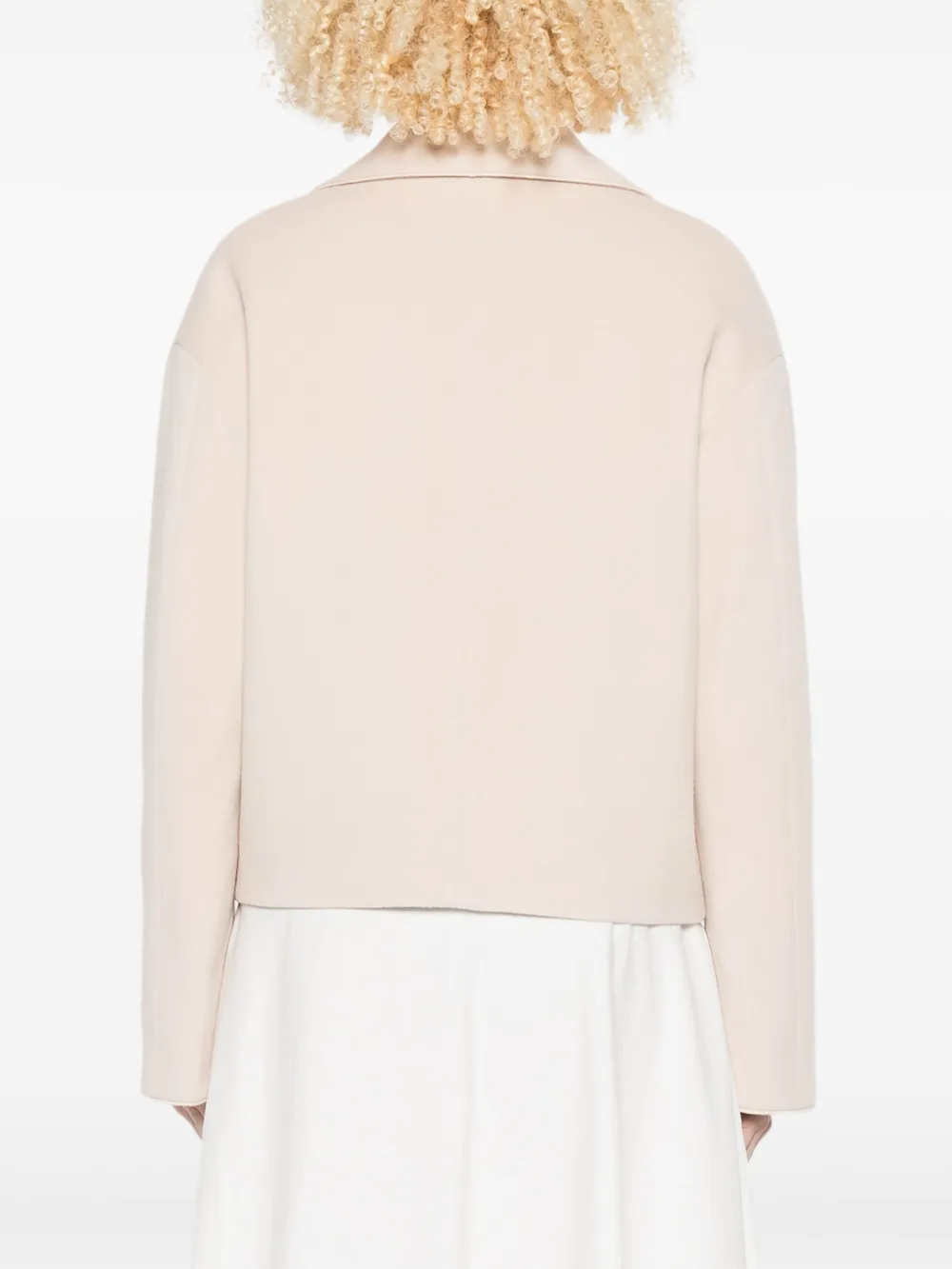 Forte Forte Double-breasted Patch-pocket Jacket In Pink