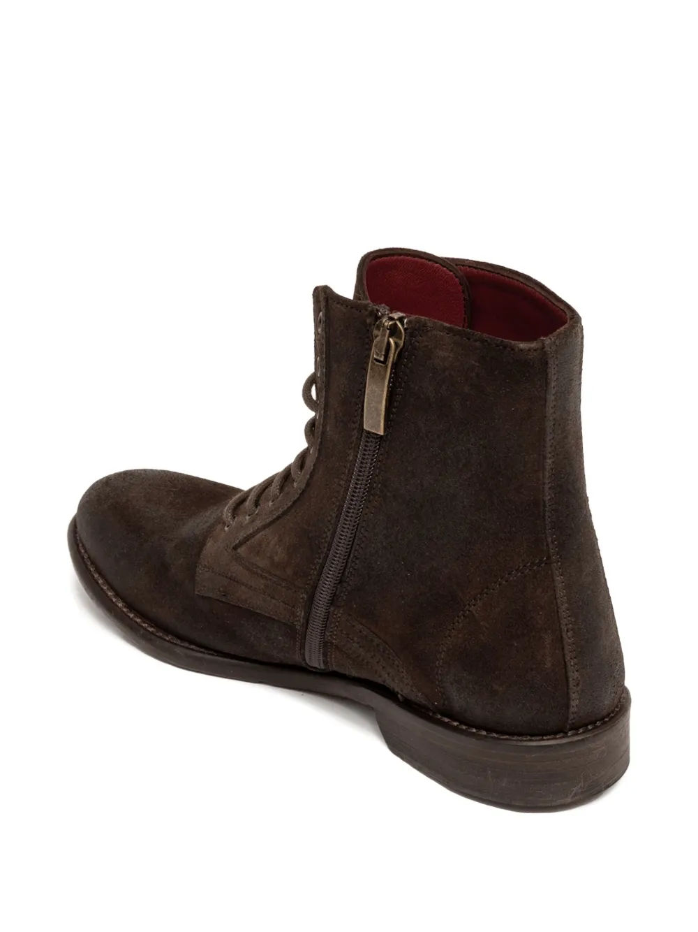 SOMMET lace-up fastening boots Brown
