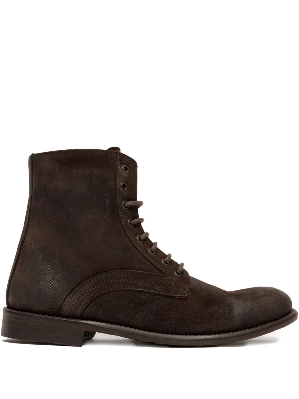SOMMET lace-up fastening boots Brown