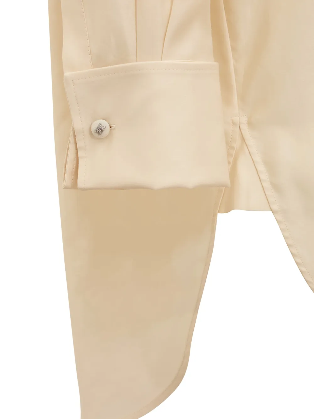 Max Mara Mandarin-collar Shirt In Neutral