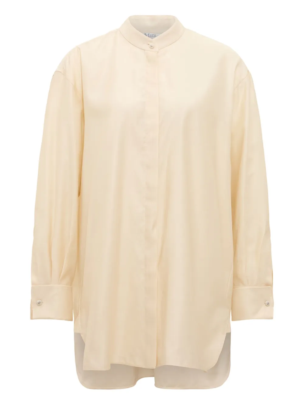 Max Mara マンダリンカラー シャツ - ニュートラル Max Mara マンダリンカラー シャツ - ニュートラル