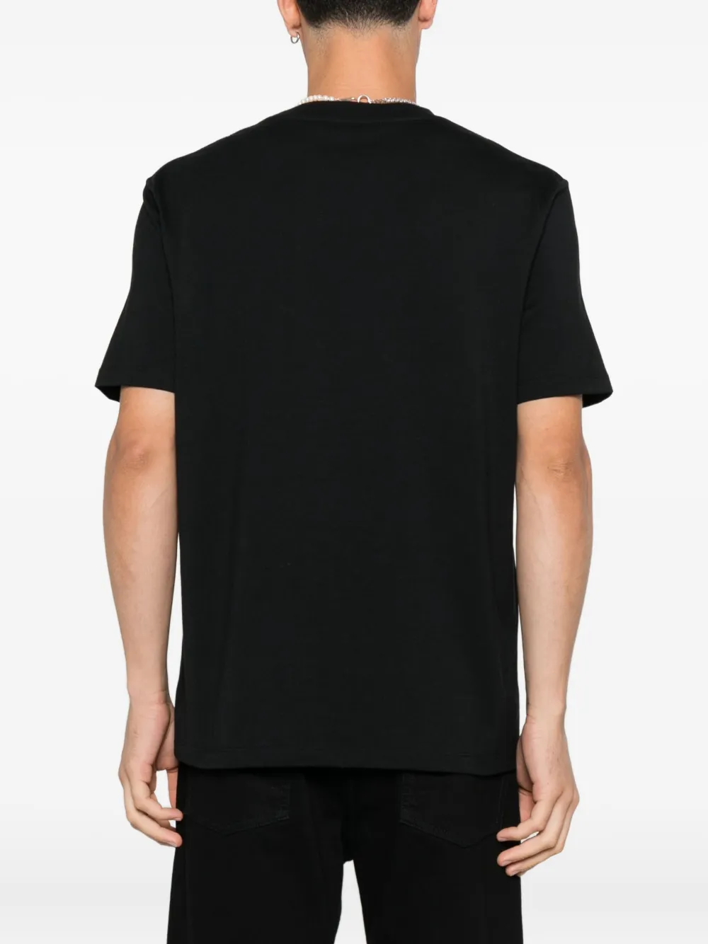 Balmain T-shirt met logopatroon Zwart