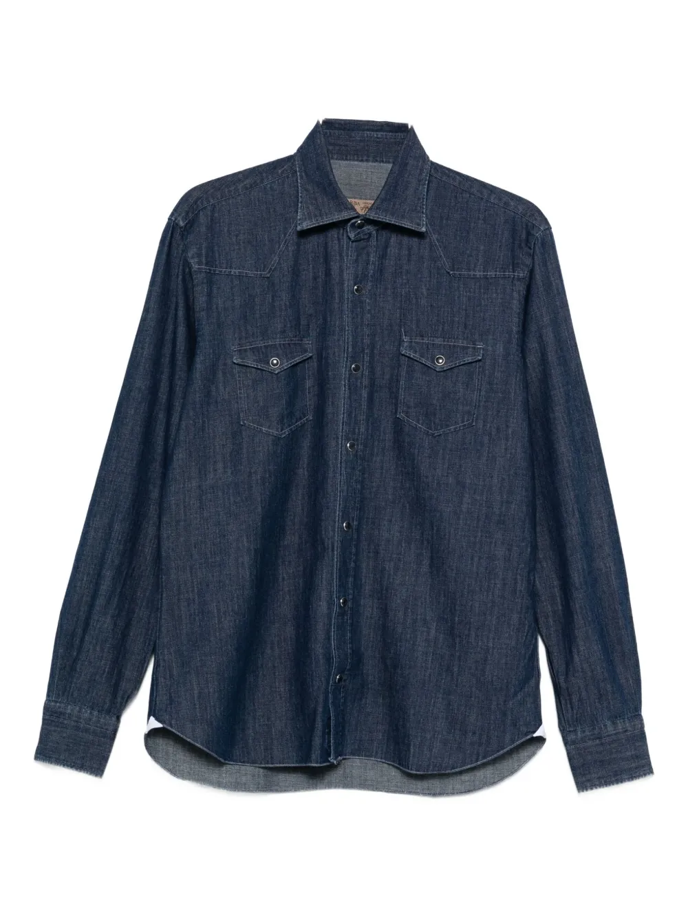 Barba Napoli Denim Shirt In Blue