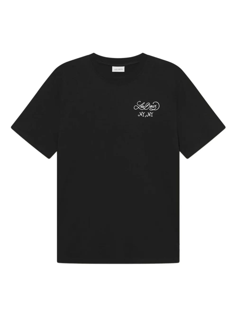 apple-print cotton T-shirt