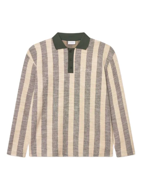 Les Deux striped long-sleeve polo shirt
