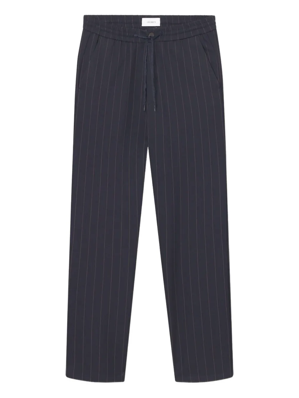 pinstripe drawstring trousers