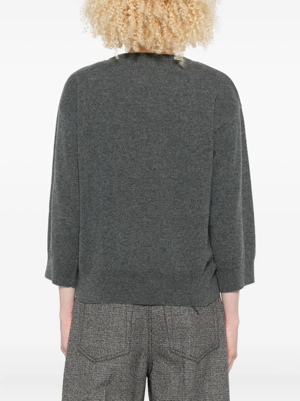 extreme cashmere long-sleeved cashmere sweater Grijs