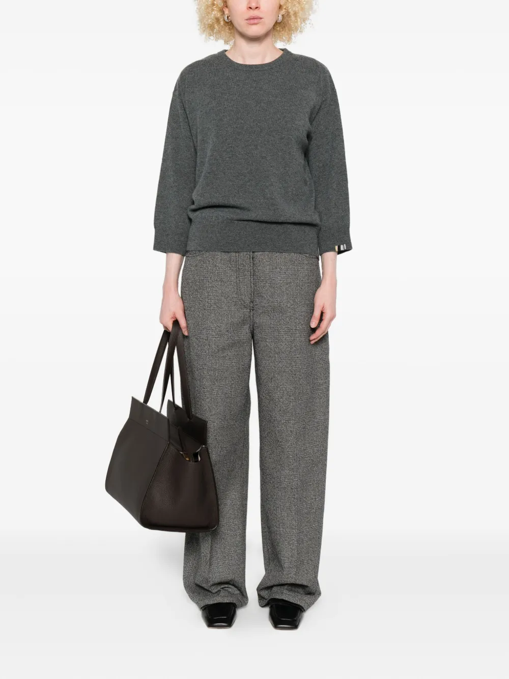 extreme cashmere long-sleeved cashmere sweater Grijs