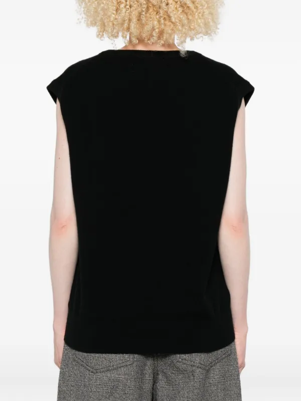 Extreme Cashmere Vネック ニットベスト | ブラック | FARFETCH JP