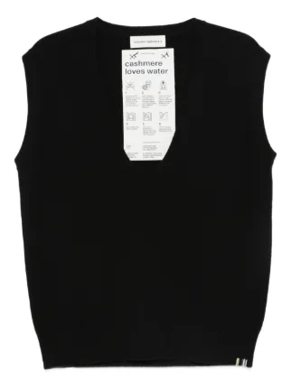 extreme cashmere ニットベスト Extreme Cashmere Vネック ニットベスト | ブラック | FARFETCH JP