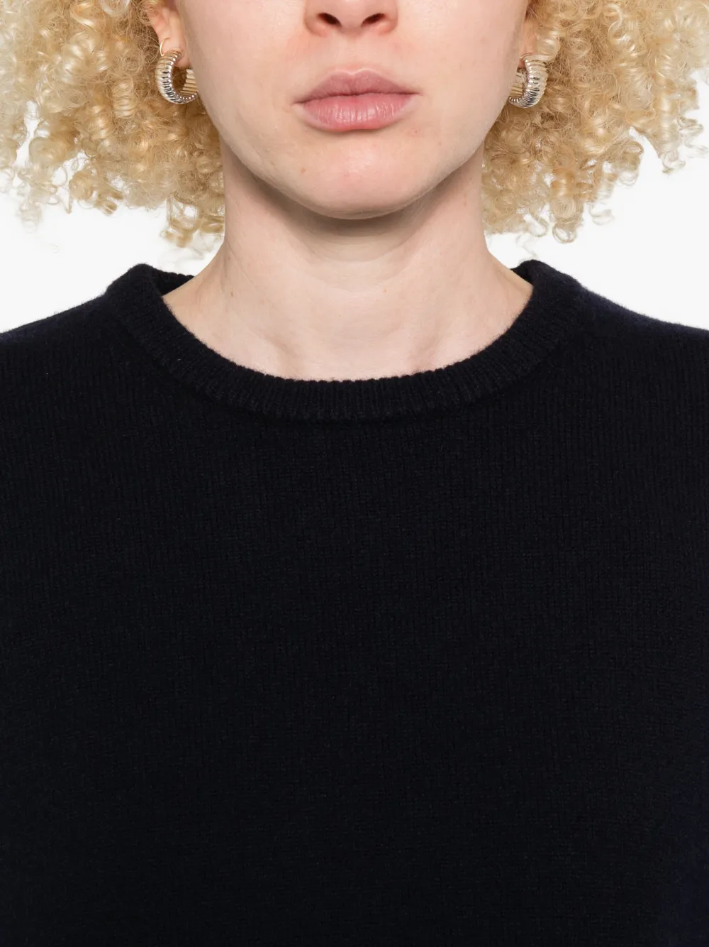 extreme cashmere crew-neck cashmere-blend sweater Blauw