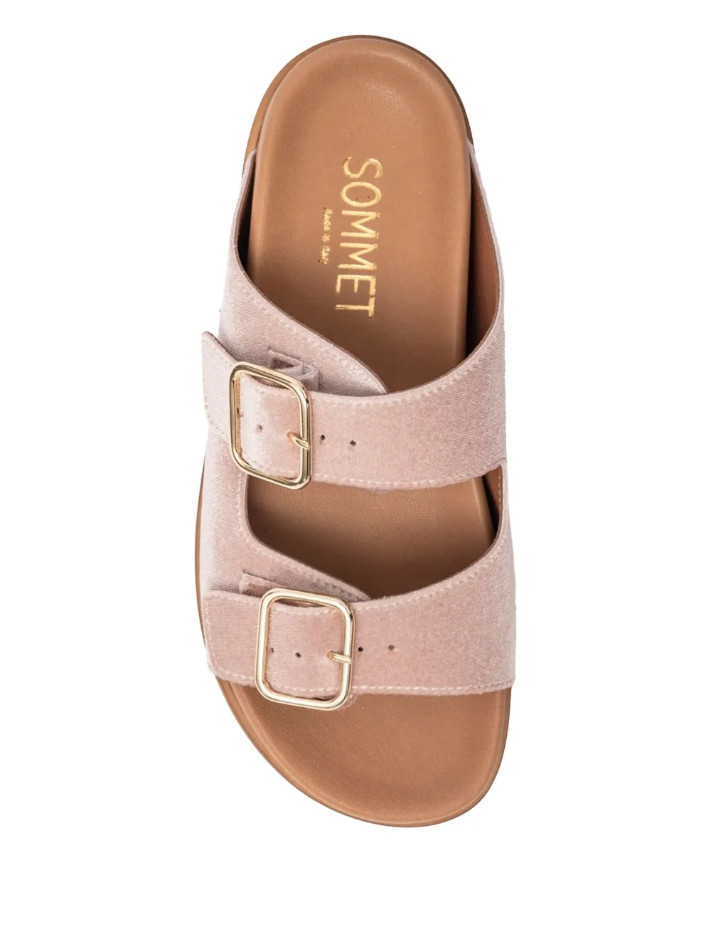 SOMMET Follonicas Tortora double-buckle sandals Pink