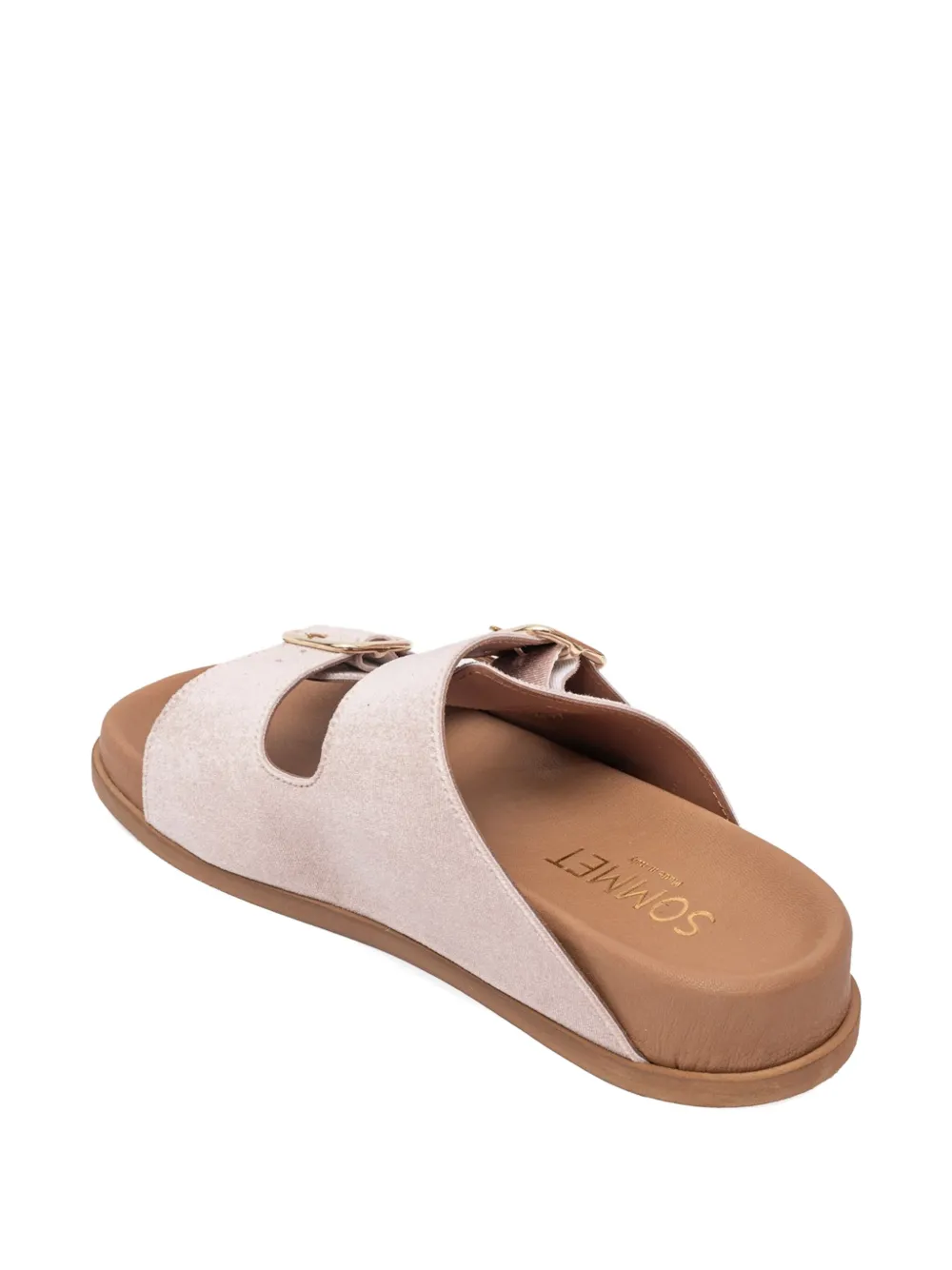 SOMMET Follonicas Tortora double-buckle sandals Pink