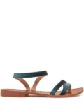 SOMMET velvet ankle-strap sandals - Blue