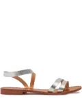SOMMET metallic flat sandals - Silver