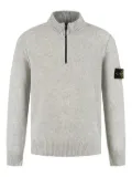 Stone Island Junior half-zip high-neck jumper - Grey