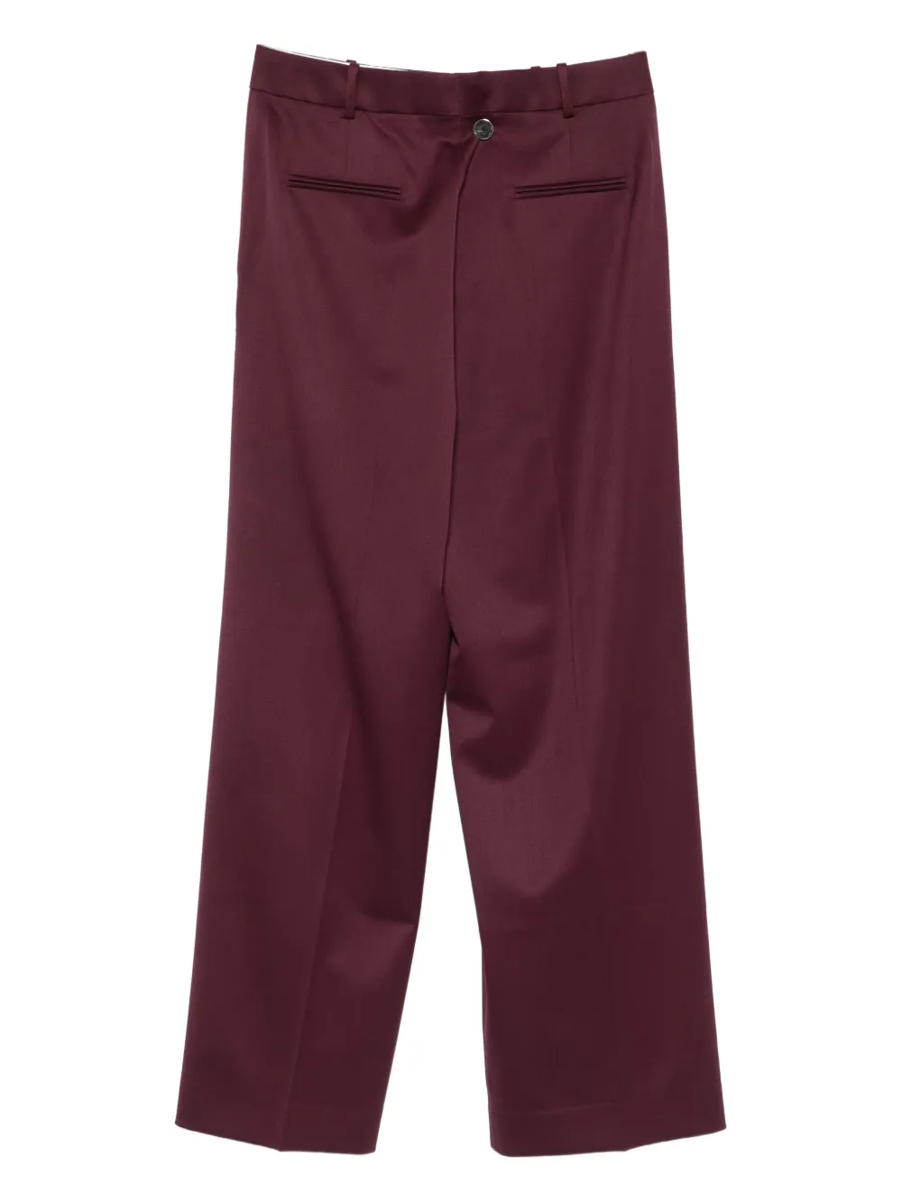 Another Tomorrow Broek van wolblend Paars