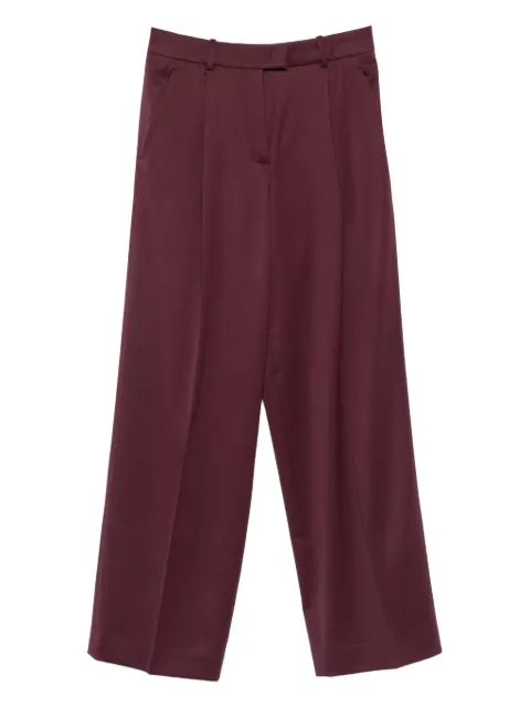 Another Tomorrow pleated wool-blend trousers