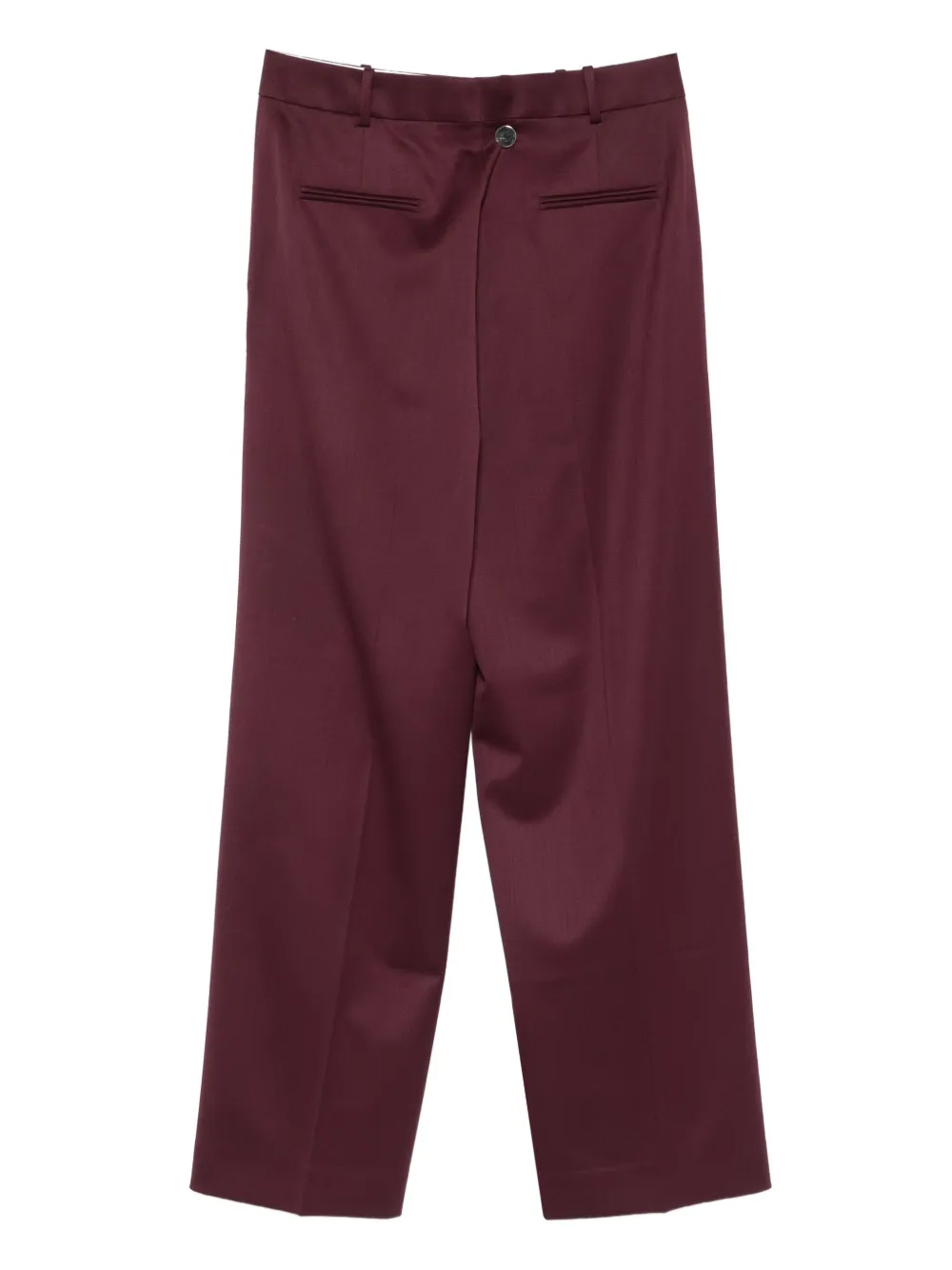 Another Tomorrow Broek van wolblend - Paars
