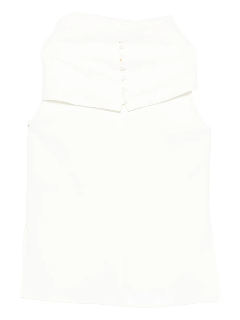 Another Tomorrow Blouse met col - Wit