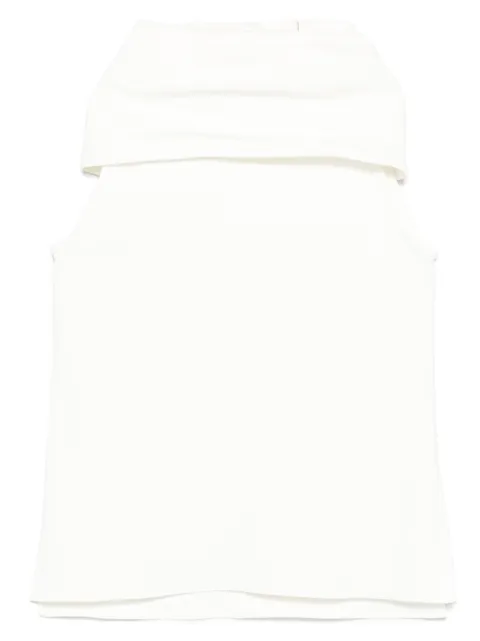 Another Tomorrow blusa con cuello desbocado