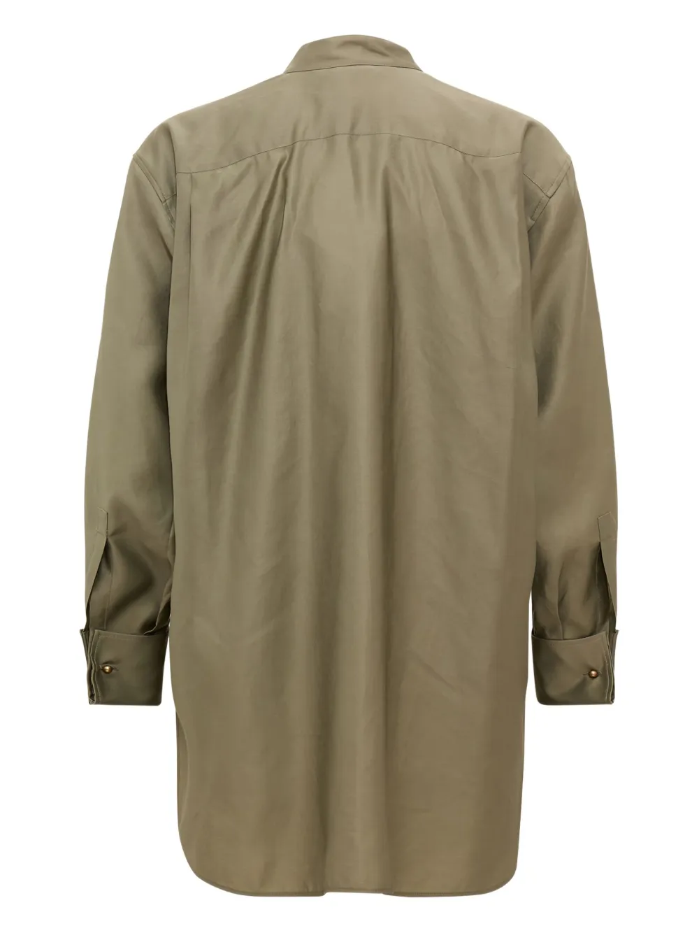 Max Mara mandarin-collar shirt - Groen