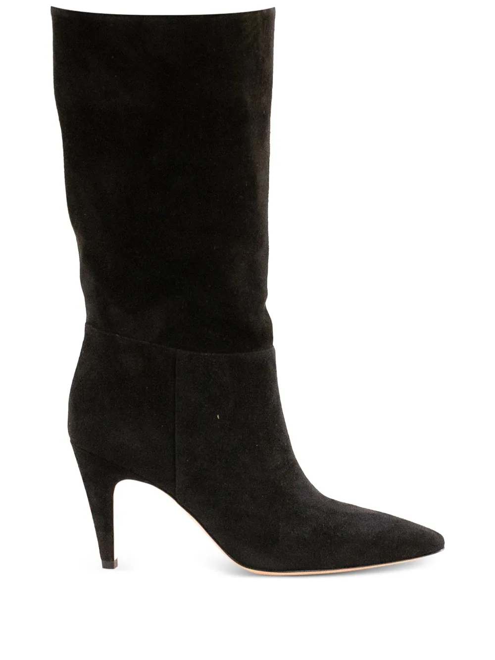 Gianvito Rossi 85mm suede pointed-toe boots Black