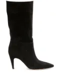 Gianvito Rossi 85mm suede pointed-toe boots - Black