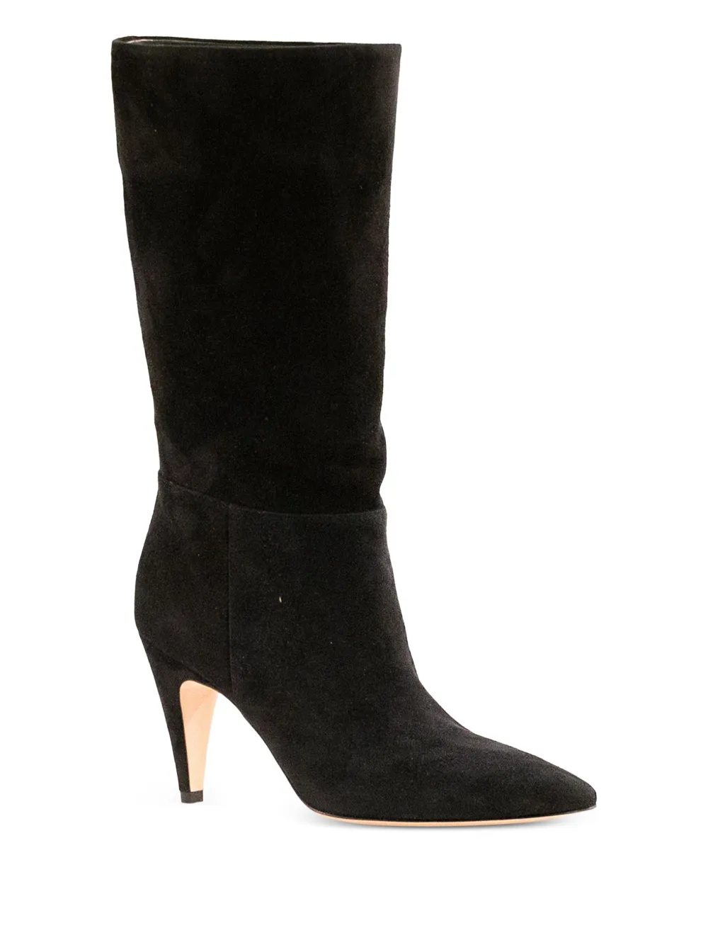 Gianvito Rossi 85mm suede pointed-toe boots Black