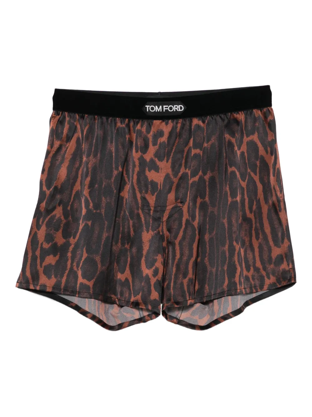 TOM FORD leopard print boxer shorts Zwart