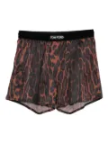 TOM FORD leopard print boxer shorts - Black