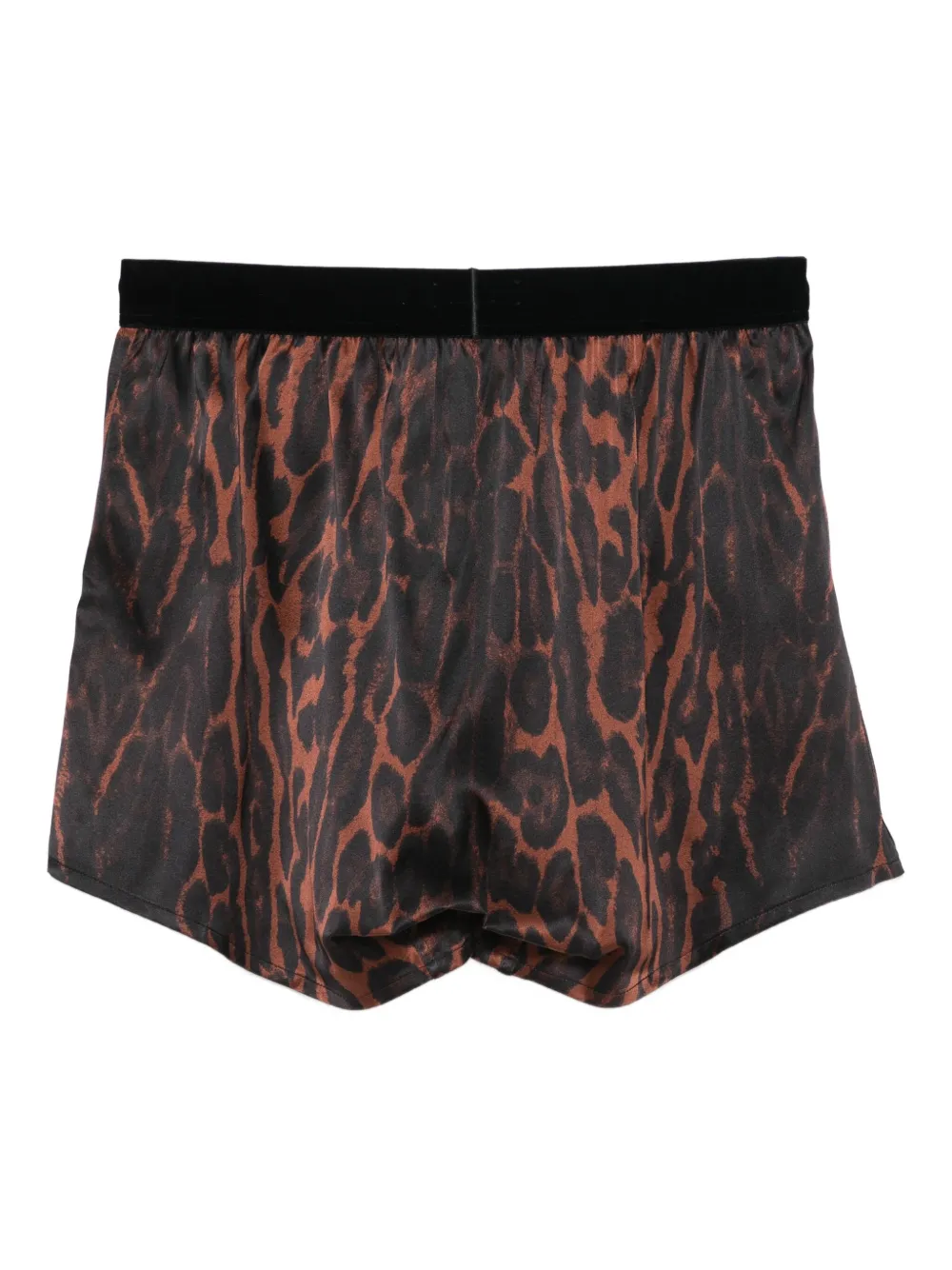 TOM FORD leopard print boxer shorts Zwart