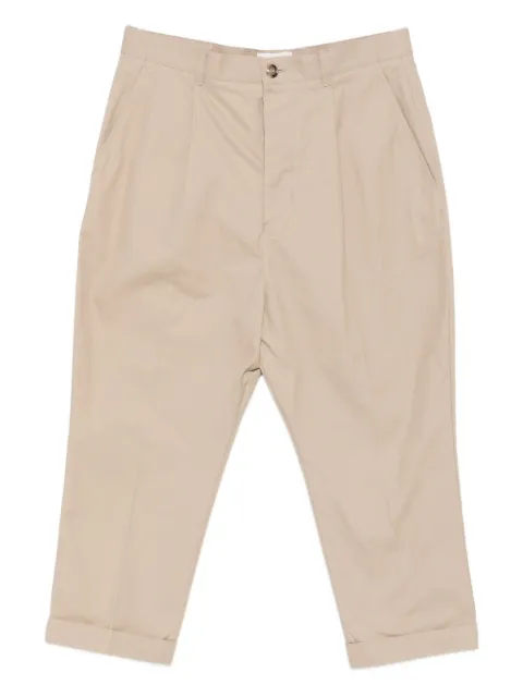 AMI Paris pleated cotton trousers