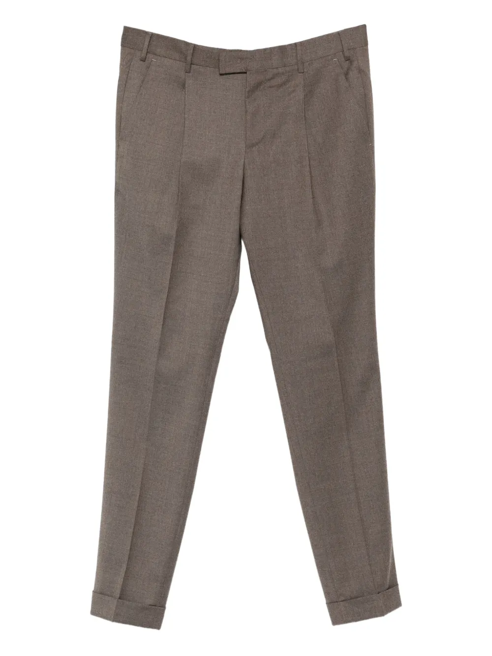 PT Torino pleat-detail trousers Bruin